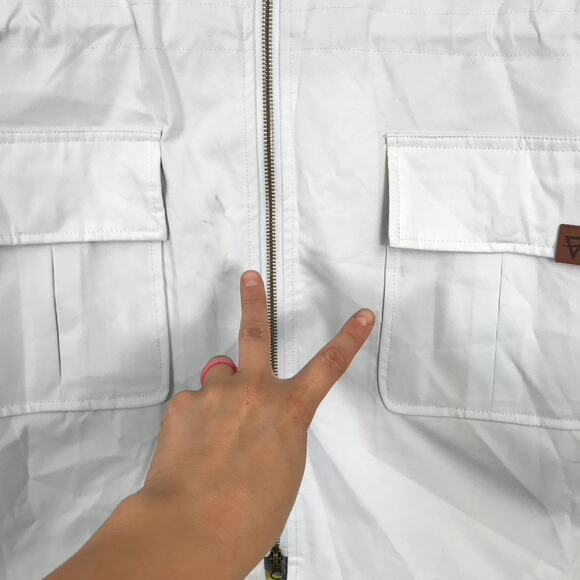 Liv Outdoor Rain Jacket Womens Small Light‎ Blue Utility Water Wind Resistant ** - Picture 9 of 10